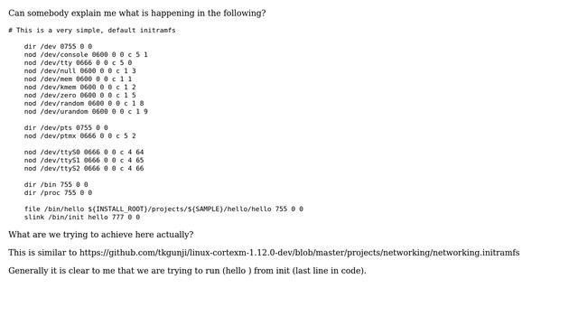 Unix & Linux: Understanding a simple configuration file for initramfs (2 Solutions!!) смотреть онлайн