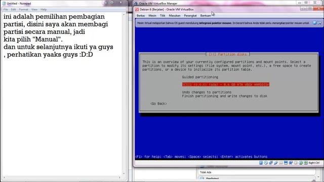 Cara penginstallan Debian 6.0.7 Menggunakan virtual Box #NurulHasanah_POLITALA_TI_3D смотреть онлайн