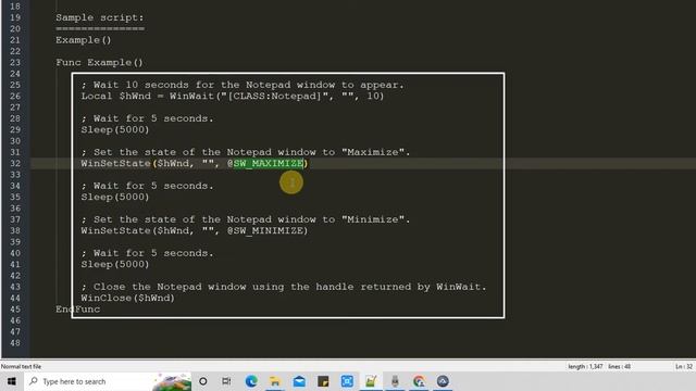 How to Maximize and Minimize Windows | AutoIt Basic Concepts Tutorial Part #8 смотреть онлайн