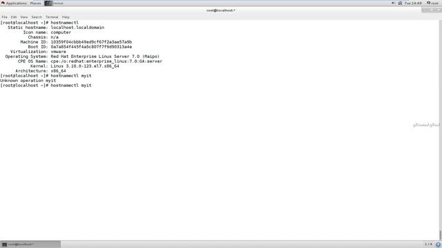 command to change hostname using command line on redhat linux 2 смотреть онлайн