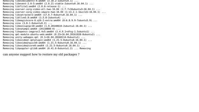 Ubuntu: Mistakenly Removed Packages (2 Solutions!!) смотреть онлайн
