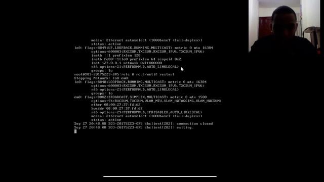 Configuracion de NIC en FreeBSD 11.2 смотреть онлайн