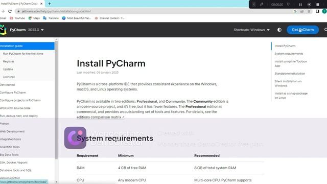 How to download and install Pycharm for Pc, Linux, Macs.(In Urdu) смотреть онлайн
