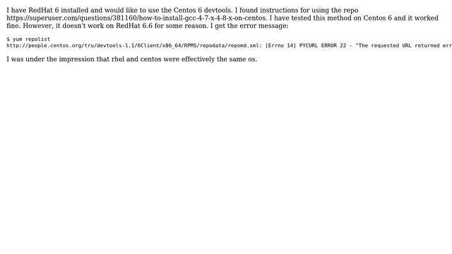 Why doesn't the centos devtools repo work on redhat? (2 Solutions!!) смотреть онлайн