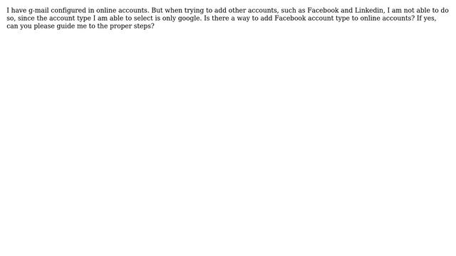 Ubuntu: Facebook in online accounts смотреть онлайн