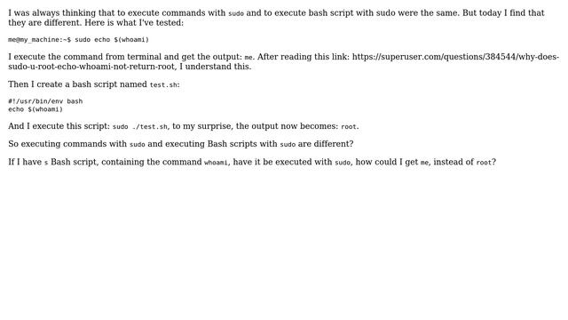 execute command with sudo and execute Bash script with sudo смотреть онлайн