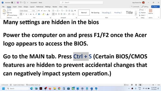Acer Swift 5/Predator HELIOS 300:How To Disable/Enable IRST(Intel Rapid Storage Technology)In BIOS смотреть онлайн