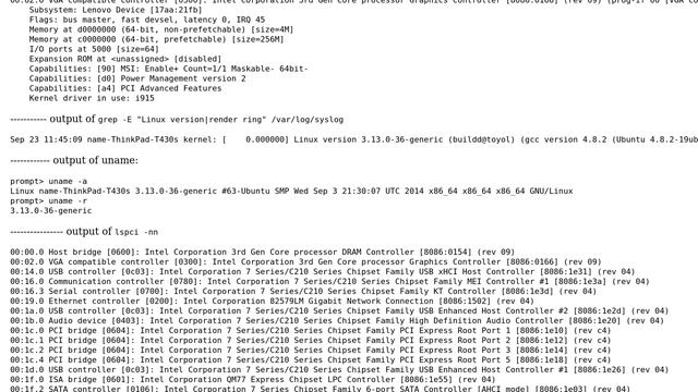 Ubuntu: Getting 14.04 to run in graphics mode on thinkpad 430s (after upgrade) смотреть онлайн