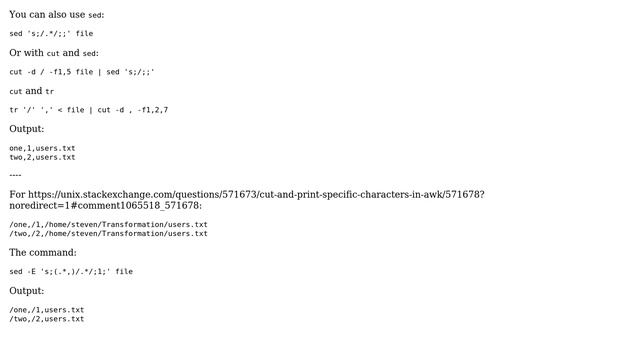 Unix & Linux: Cut and print specific characters in awk (3 Solutions!!) смотреть онлайн
