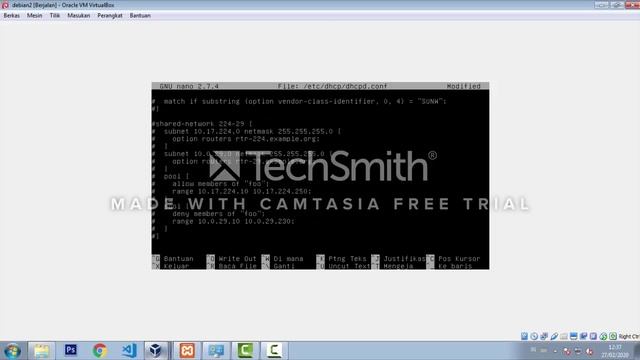 KONFIGURASI DHCP SERVER DEBIAN 9 смотреть онлайн