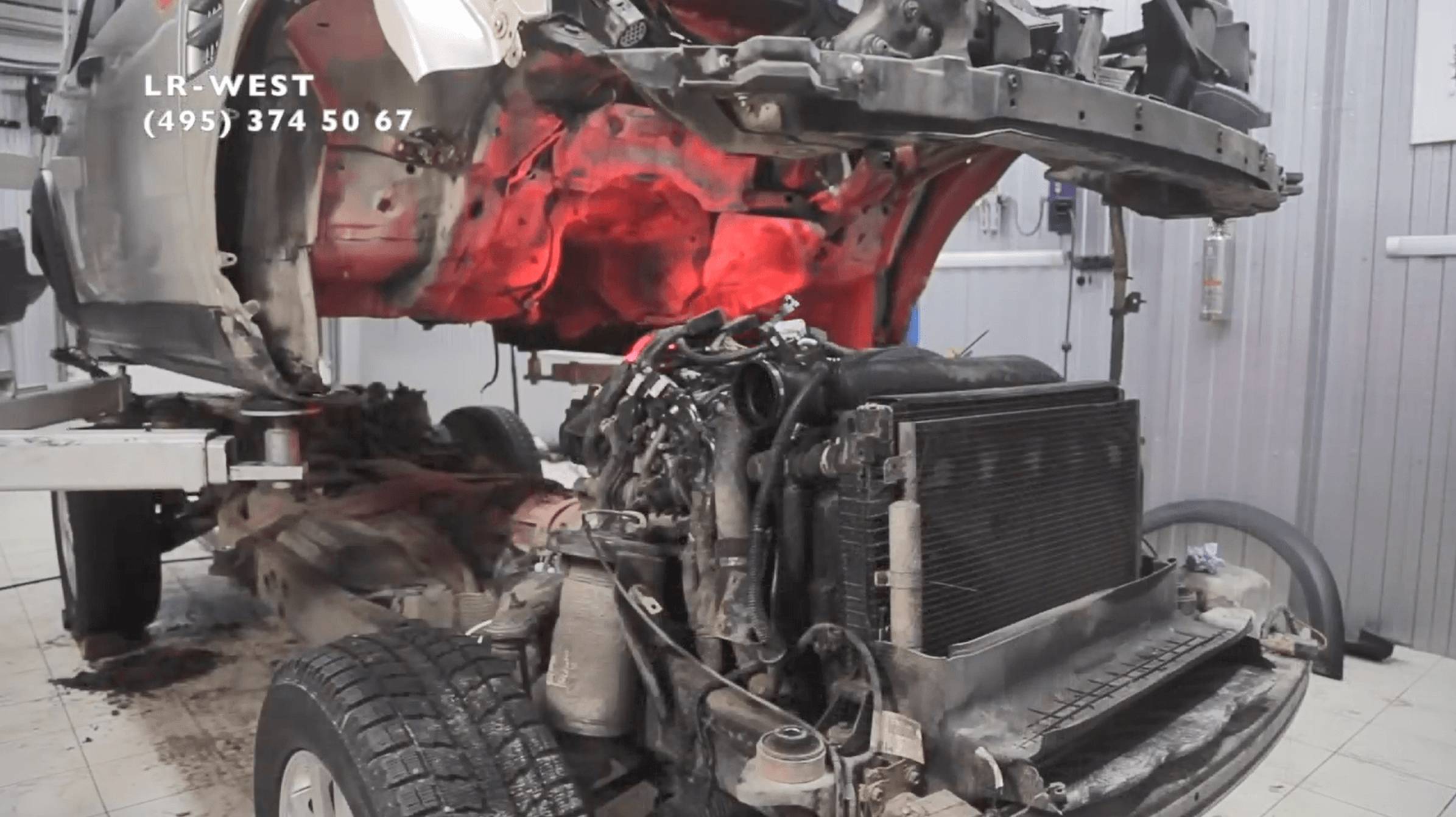 Снятие кузова Дискавери за 19 минут. Пошаговая инструкция от LR-WEST. смотреть онлайн