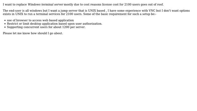 Unix & Linux: Unix equivalent of windows terminal server options? смотреть онлайн