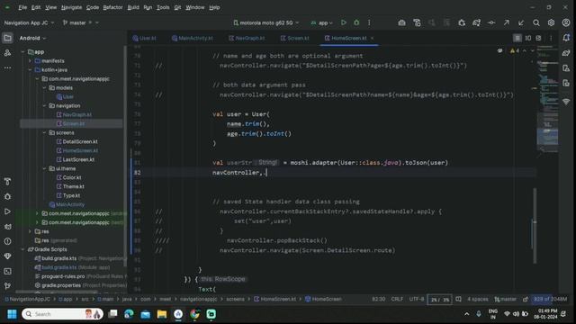 How to Send Data Class Between One Screen To Another Screen Using Moshi JSON in Jetpack Compose смотреть онлайн
