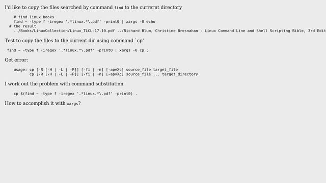 Unix & Linux: Copy multiple files using command `xargs` смотреть онлайн