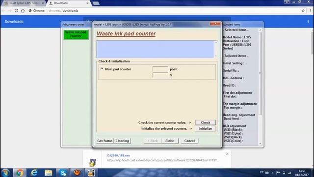 Fim de vida util da almofada - Reset Epson смотреть онлайн