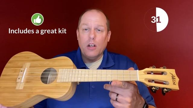 One Minute Ukulele Review: Aklot Bamboo Concert Ukulele смотреть онлайн