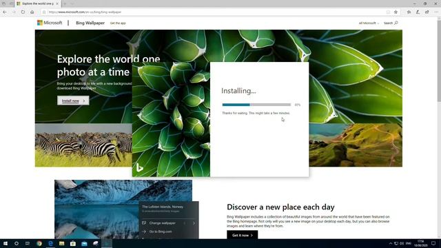 Bing Wallpaper | החלפה אוטומטית של רקע הדסקטופ שלכם смотреть онлайн