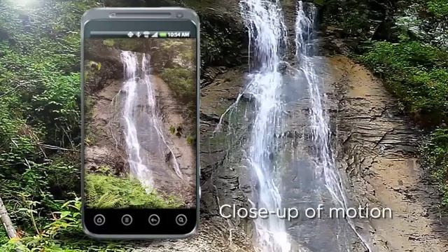 Relaxing Waterfall Live Wallpaper App for Android смотреть онлайн