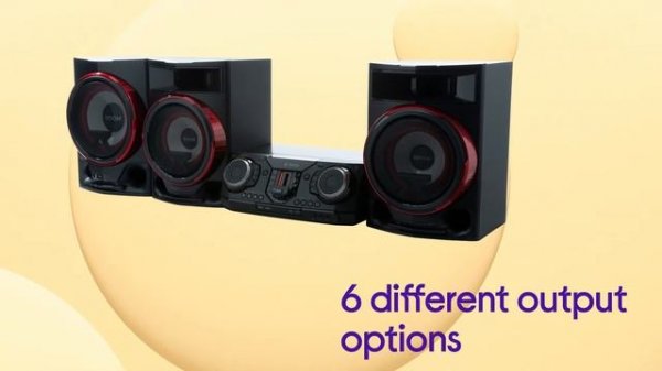 LG CL88 XBOOM Bluetooth Megasound Party Hi-Fi System - Black - Product Overview
