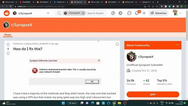 Synapse X 'Failed to download launcher data' due to Firewall bug смотреть онлайн