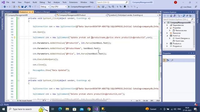 Company Management System Using C# смотреть онлайн