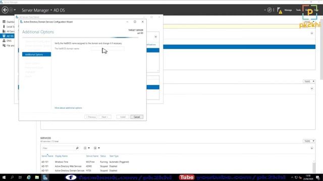 Windows Server 2019 create the First Domain Controller in AD | Windows Server 2019 | #PK2KHI @PK2KH смотреть онлайн