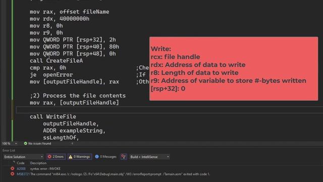 Assembly 47a: File Input/Output, 64bit, End-of-File Processing for x86 64 Windows and Linux смотреть онлайн