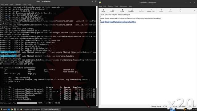 How to install RubyMine on Linux Lite 6.2 смотреть онлайн