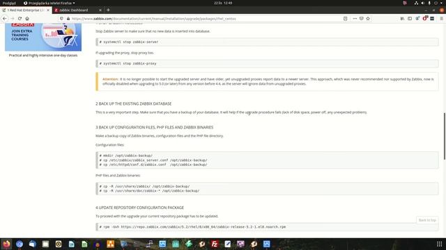 Upgrade zabbix serwer do nowej wersji w CentOS 8 смотреть онлайн