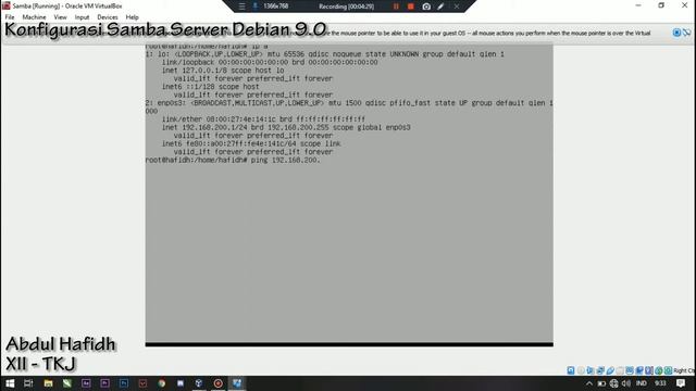 Konfigurasi Samba Server Di Debian 9.0 - Virtual Box смотреть онлайн