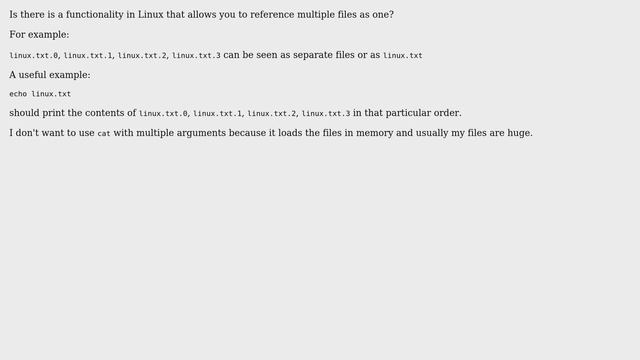 Unix & Linux: Linux split separate files on disk but see as one смотреть онлайн