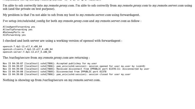 DevOps & SysAdmins: SSH ForwardAgent is receiving "Connection closed by remote host" смотреть онлайн