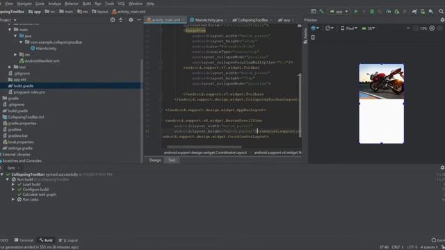 Collapsing Toolbar layout in android смотреть онлайн