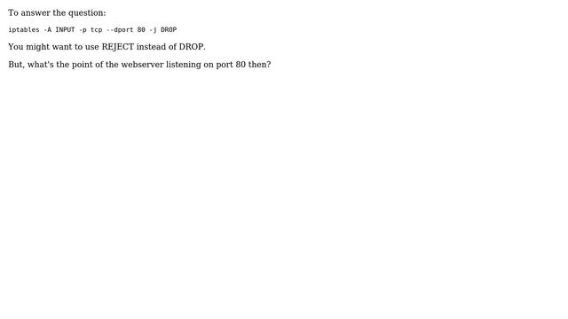 Unix & Linux: How block all request as ServerIP:Port by iptables? (2 Solutions!!) смотреть онлайн