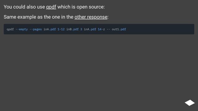 How to replace a single page in a pdf using another pdf in linux? смотреть онлайн