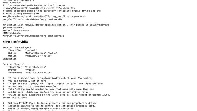Ubuntu: Bumblebee: [ERROR]Cannot access secondary GPU - error: [XORG] (EE) смотреть онлайн