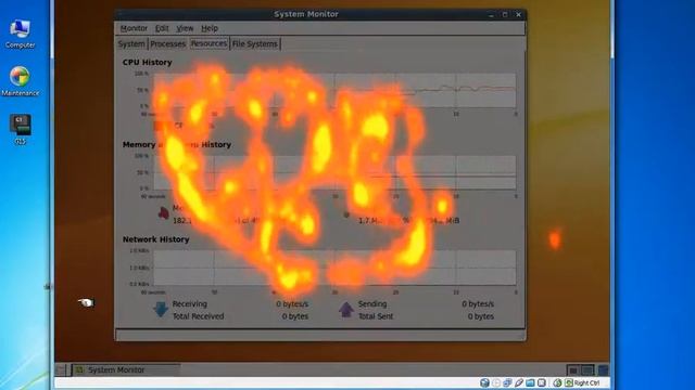 Virtualbox+Ubuntu+Compiz Fusion смотреть онлайн