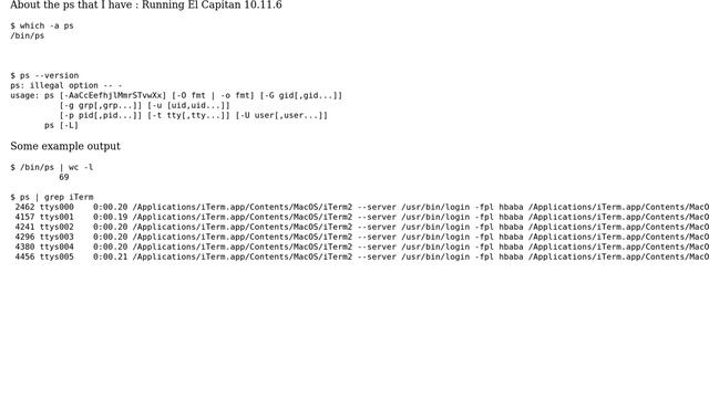 Apple: How to get the basic linux ps functionality in mac? (2 Solutions!!) смотреть онлайн