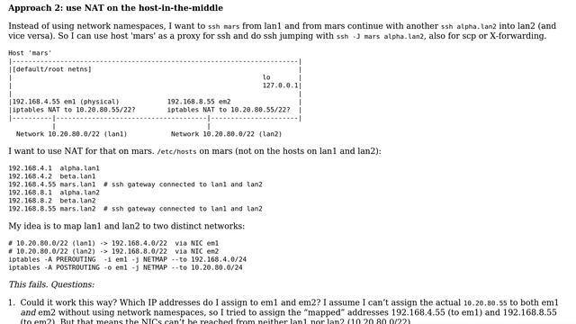How to connect two networks having the same network address using a linux host which is part of... смотреть онлайн