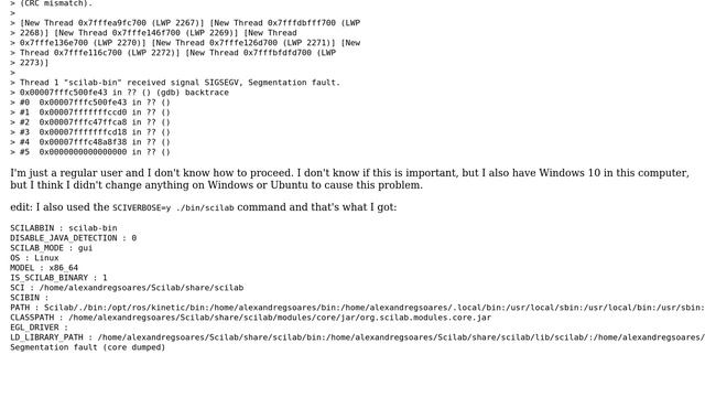 Ubuntu: Scilab 6.0.0 Segmentation Fault (core Dumped) On Start (2 Solutions!!)