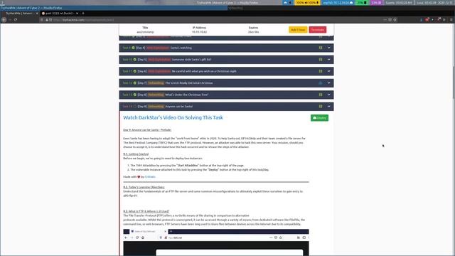 TryHackMe - Advent of Cyber 2020 - Networking part 1 (Days 7 - 10) смотреть онлайн
