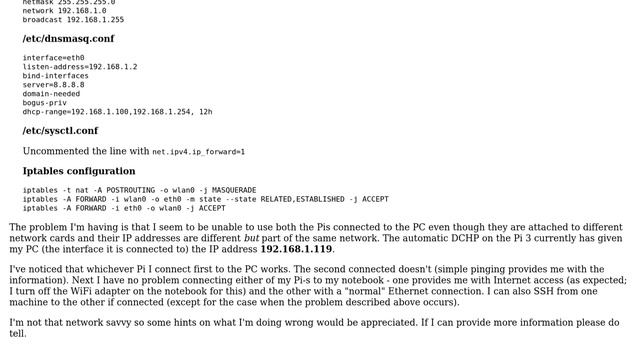 Unix & Linux: Why are two Ethernet interfaces cancelling each other? смотреть онлайн