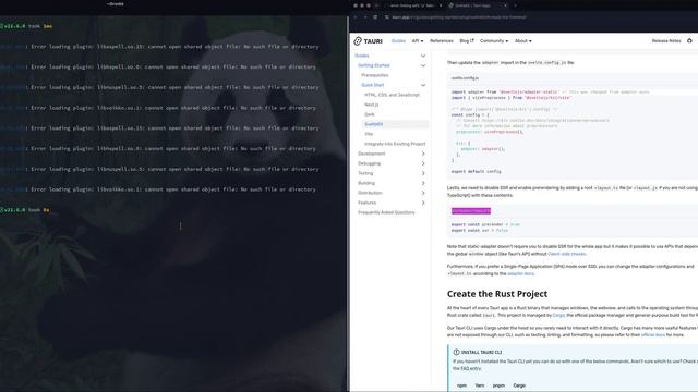 Create Tauri app using the SvelteKit frontend framework in Arch / Garuda / Manjaro Linux in 2024 смотреть онлайн