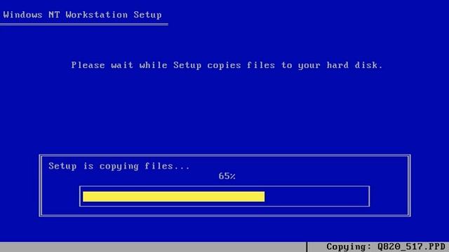 Installing Windows NT 3.51 (RTM) p.1 смотреть онлайн