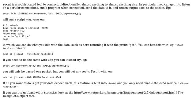 Is any solution to make interactive TCP/UDP server under Linux? (4 Solutions!!) смотреть онлайн