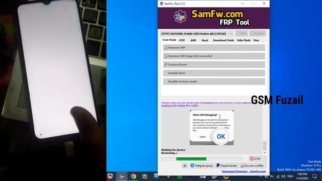 Samsung A13 (A135f) FRP Unlock via Emergency Code Adb allow options not showing 2022 | FRP Bypass смотреть онлайн