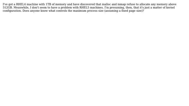 Unix & Linux: Where is max process size specified? смотреть онлайн