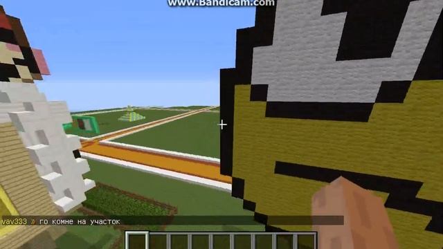 Обзор карты-для пряток, на сервере в креативе (часть 2)