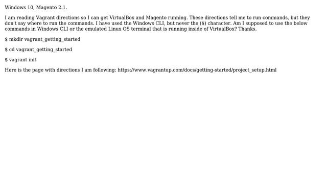 Magento: Are these Windows CLI commands or Linux terminal commands? смотреть онлайн