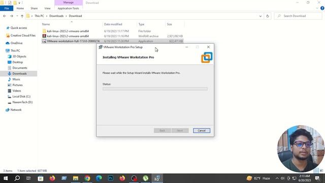 How To Install KALI LINUX on WINDOWS 10 | The easiest way in 2023 | VMware Workstation смотреть онлайн